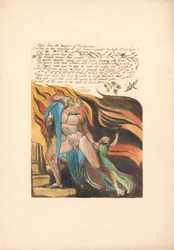 Europa. Uma profecia, ilustração 17, disparada das alturas. . . . (Bentley 18)