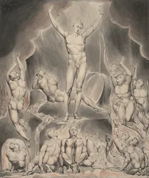 Ilustração 1 ao "Paraíso Perdido" de Milton: Satanás a chamar as suas legiões
