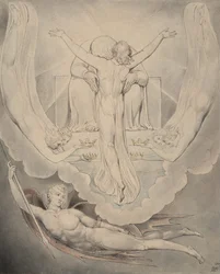 Ilustração 3 de "Paradise Lost" de Milton: Cristo se oferece para resgatar o homem, 1807
