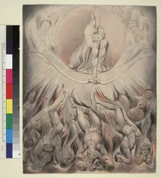 Ilustração 7 do "Paraíso Perdido" de Milton: A corrida dos anjos rebeldes