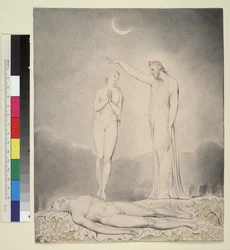 Ilustração 8 do "Paraíso Perdido" de Milton: A criação de Eva