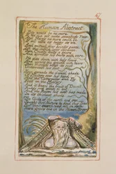 P.125-1950.pt47 O Resumo Humano: placa 47 de Canções da Inocência e da Experiência (exemplar AA) c.1815-26 (gravura, tinta e wc)