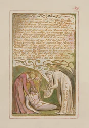 P.125-1950.pt52 Para Tirzah: placa 52 de Canções da Inocência e da Experiência (exemplar AA) c.1815-26 (gravura, tinta e wc)