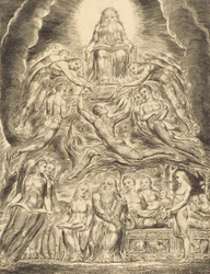Satanás diante do trono de Deus, 1825.