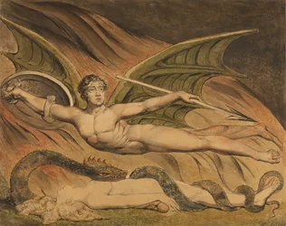 Satanás exultando sobre Eva
