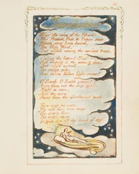 Canções de Experiência: Introdução: Ouça a voz do Bardo, ca. 1825.