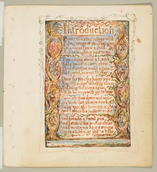 Canções de Inocência: Introdução, ca. 1825.