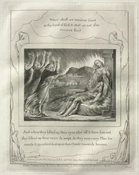 O Livro de Jó: No. 7, e Quando eles levantaram os olhos ao longe e não o conheciam ..., 1825.