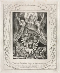 O Livro de Jó: Pl. 16, cumpriste o julgamento dos ímpios, 1825.