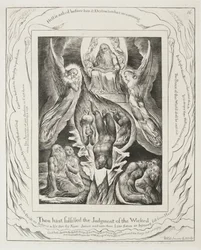 O Livro de Jó: Pl. 16, cumpriste o julgamento dos ímpios, 1825.
