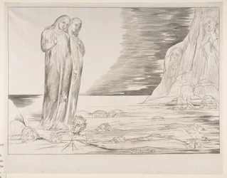 O Círculo de Traidores: Dantes Golpeando o Bocca degli Abbate, de Dantes Infe ..., ca. 1825-27.