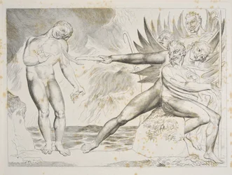 O Círculo dos Oficiais Corruptos: Os Diabos atormentando Ciampolo Inferno, Canto XXII, ilustração da 