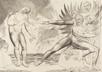 The Circle of the Corrupt Officials, the Devils Tormenting Ciampolo, 1827.