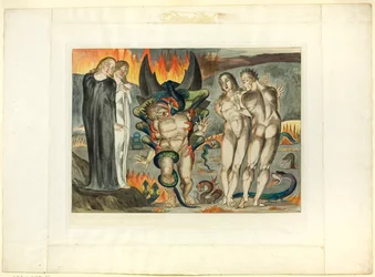 O Círculo dos Ladrões; Agnolo Brunelleschi Atacado por uma Serpente de Seis Pés. Inferno, canto XXV