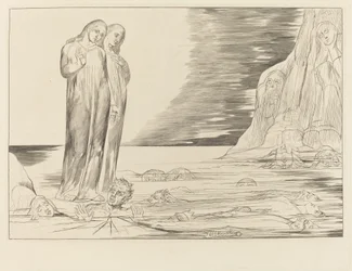O Círculo dos Traidores; O pé de Dante batendo Bocca degli Abbate