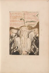 O primeiro livro de Urizen, ilustração 27, Eles viveram um período de anos. . . . (Bentley 28)