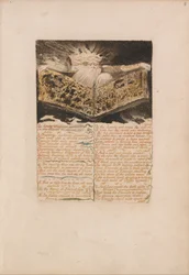 O primeiro livro de Urizen, ilustração 8, In Living Creations apareceu .... (Bentley 5)