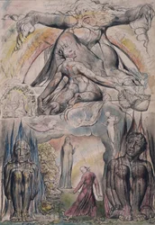A missão de Virgílio, ilustração do canto 2 do «Inferno» da «Divina Comédia» de Dante Alighieri