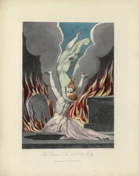 A reunião da alma e do corpo, ilustração de "The Grave", de Robert Blair, gravada por Louis Schiavonetti