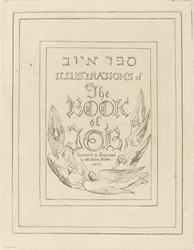 Título-Página das Ilustrações Gravadas do Livro de Job, 1825.