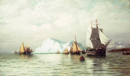 Caravana do Ártico (óleo sobre tela)