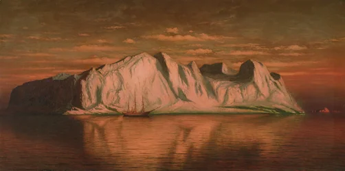 Muir Glacier, c.1872 (óleo sobre tela)