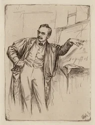 George Chrystal, Professor de Matemática (gravura)