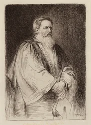 Sir Stafford Henry Northcote, Lord Retor (gravura)