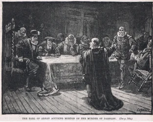 O conde de Arran acusa Morton do assassinato de Darnley, 1581