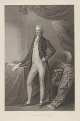 Portret van William Pitt
O Honorário Direito William Pitt (título sobre o objecto)