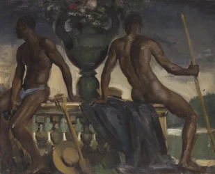 Trabalho de Adam, século XX (Óleo sobre tela)