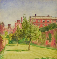 Hampton Court do jardim privado