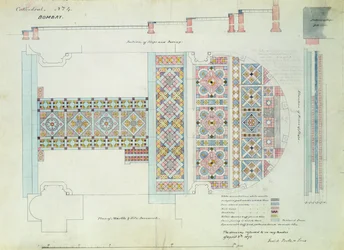 Design para um Pavimento, Catedral de Bombaim, Índia