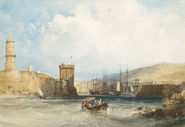 A entrada para o porto de Marselha