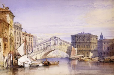 O Rialto do Grande Canal, 1852