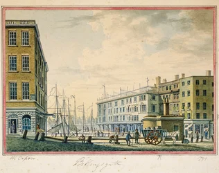 Billingsgate Market, Londres, 1799
