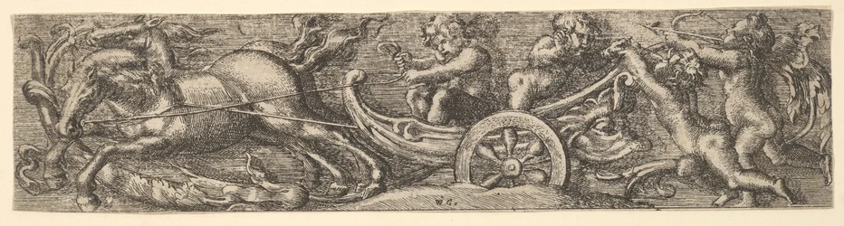 Uma carruagem de conchas de vieira, 1654.