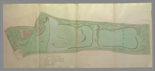 Plano Geral dos Jardins de Kew, 1763.