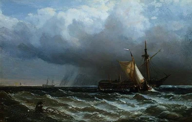 Após a Tempestade (óleo sobre painel de moinho)