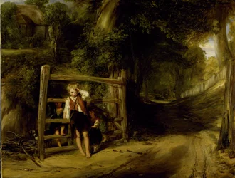 Cortesia rústica ou «Os acontecimentos vindouros projectam as suas sombras diante deles», c. 1832
