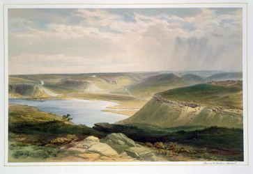 Chefe do Porto, Sebastopol, prato de "O assento da guerra no Oriente", publicado pela Colnaghi and Co., 1856