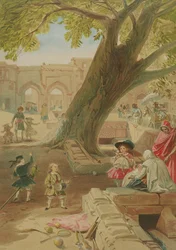 Árvore Peepul no Palácio de Delhi, 1863