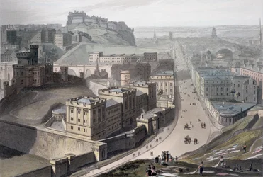 Edimburgo, de Calton Hill, 1829
