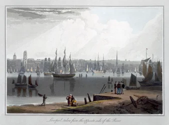 Liverpool, tirada da margem do rio", 1815
