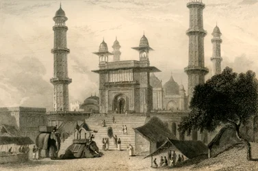 Mesquita em Mathura, 1835.