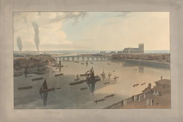Prancha VI: Londres, a Ponte de Westminster e a abadia