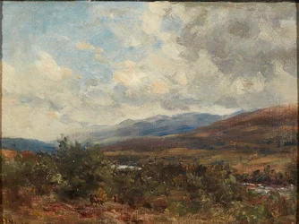 Clouds Over Moorland (óleo sobre tela)