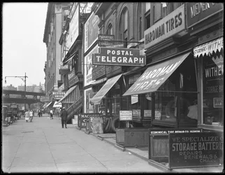 Sinal do telégrafo postal, 1906 Broadway, cidade de Nova York, 18 de agosto de 1916