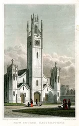Nova Igreja, Haggerston, Hackney, Londres, 1827.