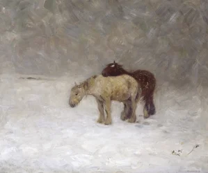 Tempestade de neve, c.1891 (óleo sobre tela)
